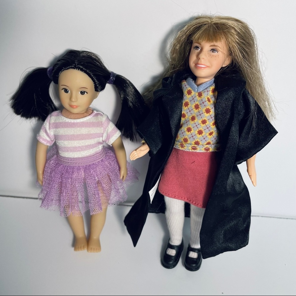 Mattel Hermione Doll 8" And 6" Battat ballerina doll.